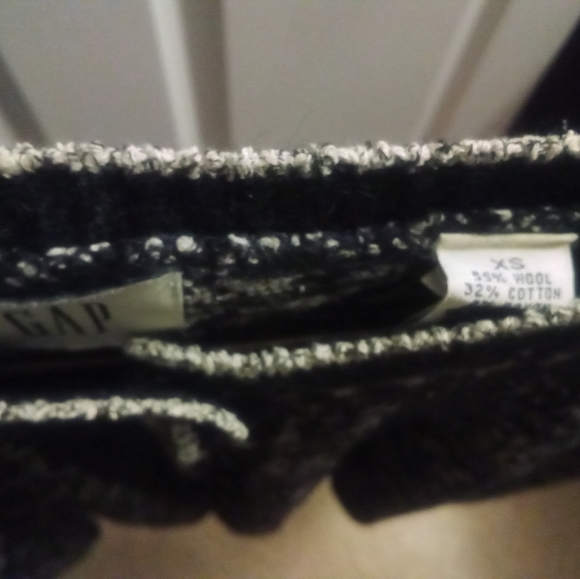 Gap, Size XS, Black/White, Winter Button Up Sweater - Picture 2 of 3